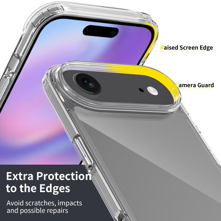 For iPhone 17 Air Scratchproof Acrylic TPU Phone Case(Black) - iPhone 17 Air Cases by buy2fix | Online Shopping UK | buy2fix
