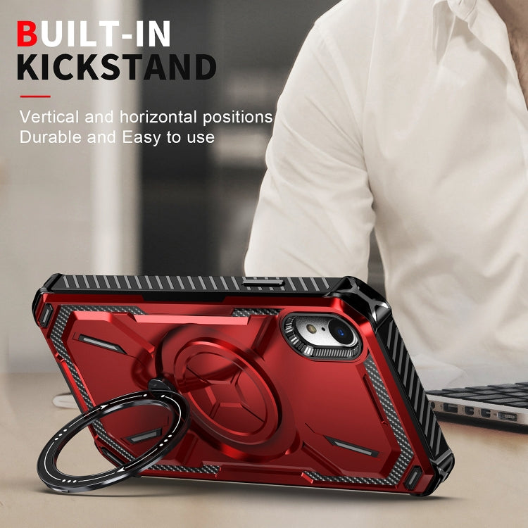 For iPhone XR Armor Series Holder Phone Case(Army Green) by buy2fix