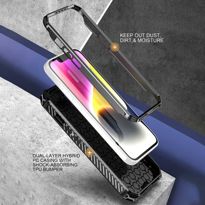 For iPhone 15 Armor Series Holder Phone Case(Light Purple) - iPhone 15 Cases by buy2fix | Online Shopping UK | buy2fix
