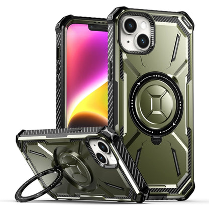 For iPhone 15 Plus Armor Series Holder Phone Case(Army Green) - iPhone 15 Plus Cases by buy2fix | Online Shopping UK | buy2fix