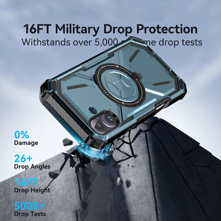 For iPhone 16 Armor Series Holder Phone Case(Army Green) by buy2fix