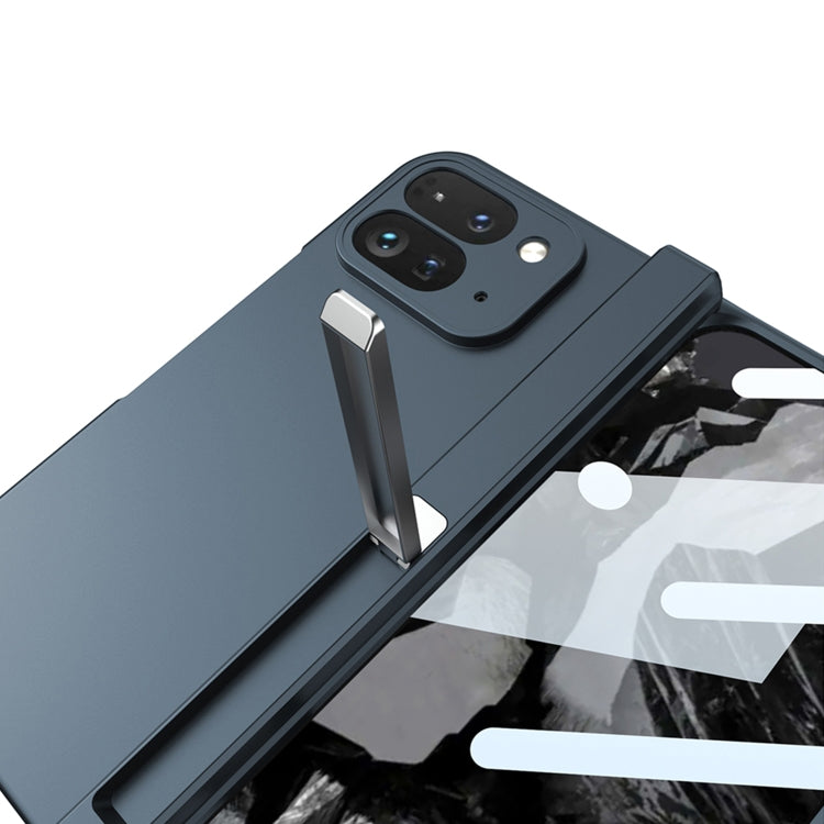 For Google Pixel 9 Pro Fold GKK Integrated Fold Hinge Full Coverage Phone Case with Holder(Black) by GKK