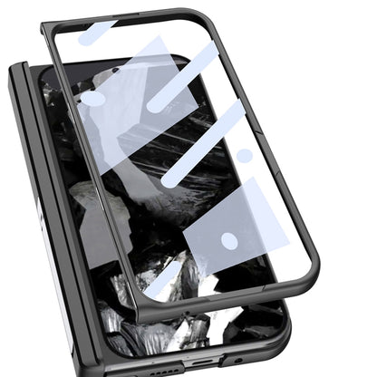 For Google Pixel 9 Pro Fold GKK Integrated Frosted Fold Hinge Leather Phone Case with Holder(Green) by GKK