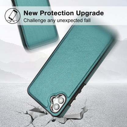 For Samsung Galaxy A04E / F04 / M04 Leather Texture Full Coverage Phone Case(Green) by buy2fix