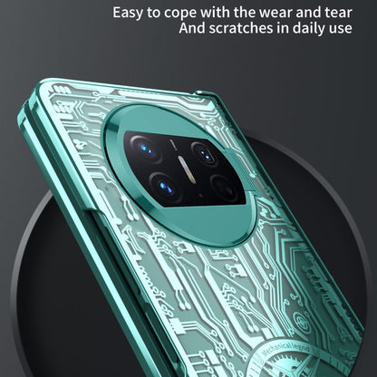 For Huawei Mate X3 Mechanical Legend Integrated Electroplating All-inclusive Phone Case(Purple) - Huawei Cases by buy2fix | Online Shopping UK | buy2fix