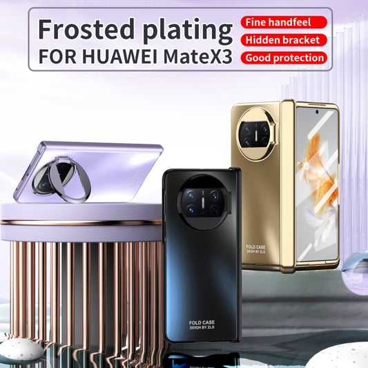 For Huawei Mate X3 Integrated Sub-plating Frame PC Phone Case(Transparent) - Huawei Cases by buy2fix | Online Shopping UK | buy2fix