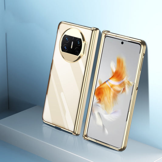 For Huawei Mate X3 Electroplating PC Folding Phone Case with Hinge(Gold) - Huawei Cases by buy2fix | Online Shopping UK | buy2fix