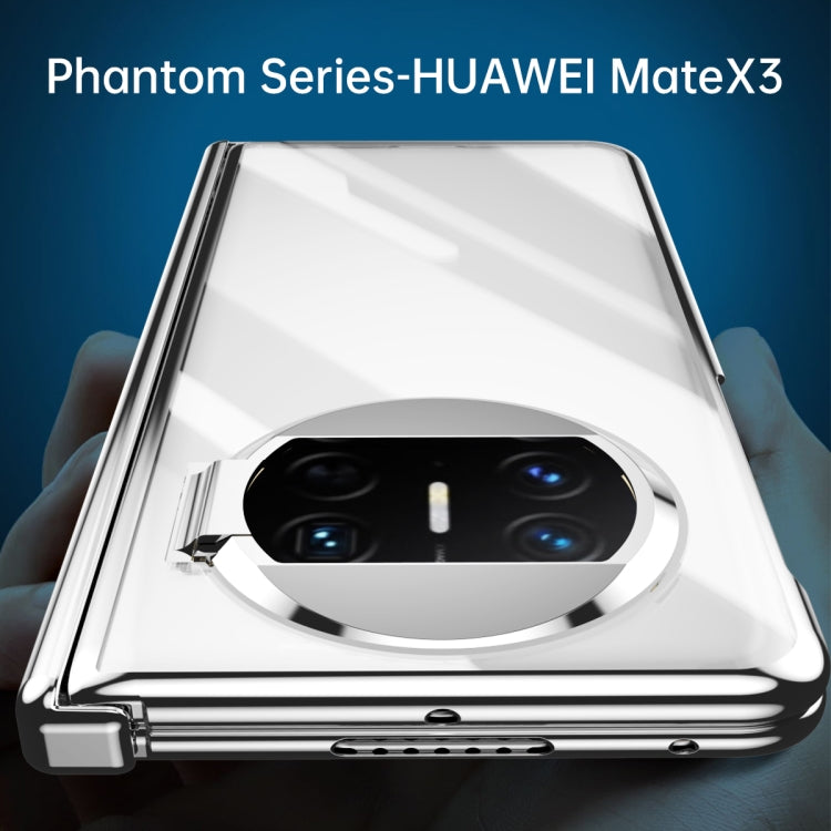 For Huawei Mate X3 Electroplating PC Folding Phone Case with Hinge(Black) - Huawei Cases by buy2fix | Online Shopping UK | buy2fix