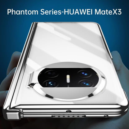 For Huawei Mate X3 Electroplating PC Folding Phone Case with Hinge(Black) - Huawei Cases by buy2fix | Online Shopping UK | buy2fix