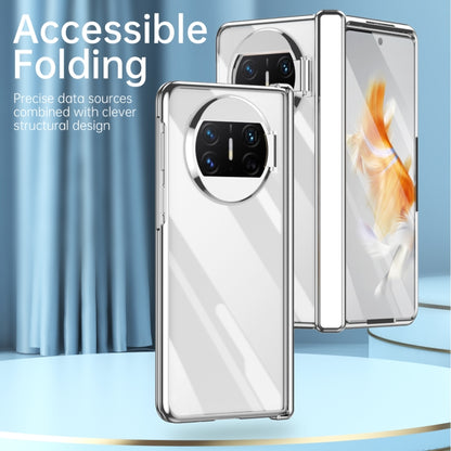 For Huawei Mate X3 Electroplating PC Folding Phone Case with Hinge(Black) - Huawei Cases by buy2fix | Online Shopping UK | buy2fix