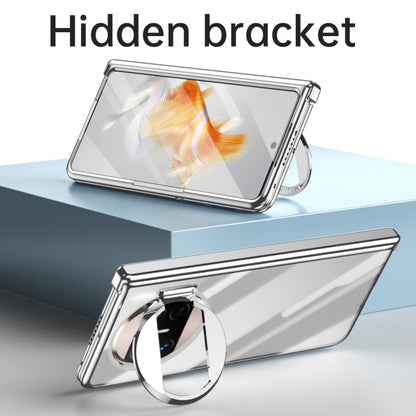 For Huawei Mate X3 Electroplating PC Folding Phone Case with Hinge(Black) - Huawei Cases by buy2fix | Online Shopping UK | buy2fix