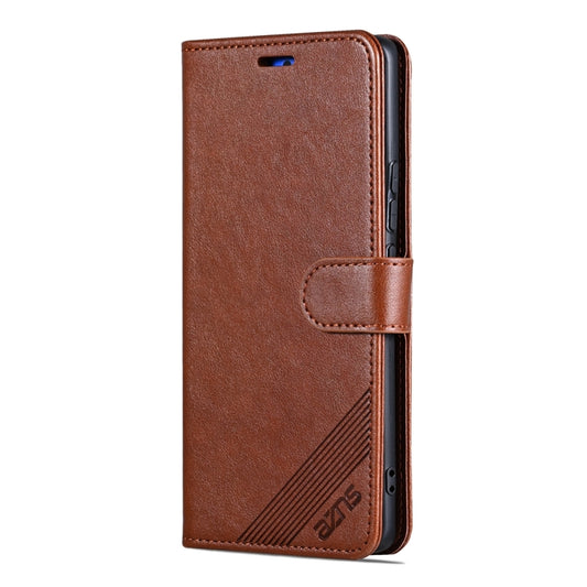 For Honor 100 Pro AZNS Sheepskin Texture Flip Leather Phone Case(Brown) - Honor Cases by AZNS | Online Shopping UK | buy2fix