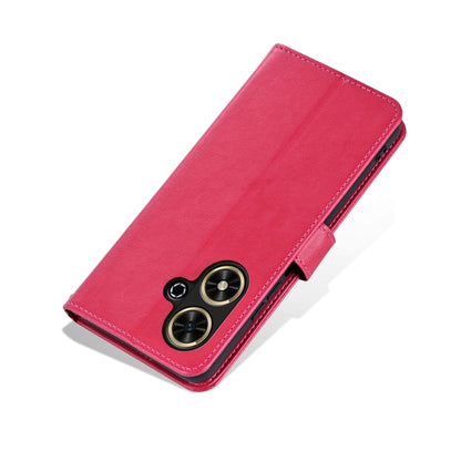 For Honor Play 50 / 50m 5G AZNS Sheepskin Texture Flip Leather Phone Case(Red) - Honor Cases by AZNS | Online Shopping UK | buy2fix