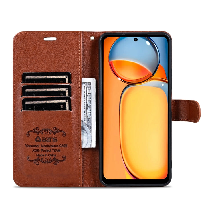 For Honor Play 60 Plus AZNS Sheepskin Texture Flip Leather Phone Case(Brown) - Honor Cases by AZNS | Online Shopping UK | buy2fix