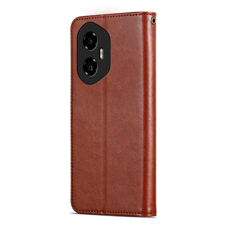 For Honor 300 AZNS Sheepskin Texture Flip Leather Phone Case(Brown) - Honor Cases by AZNS | Online Shopping UK | buy2fix