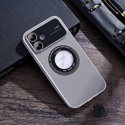 For iPhone 11 View Window Magsafe PC Phone Case(Grey) by buy2fix