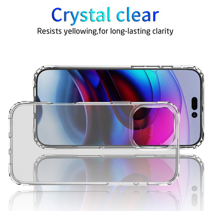 For iPhone 16 Pro Four Corner Airbags MagSafe Magnetic Phone Case(Transparent) by buy2fix