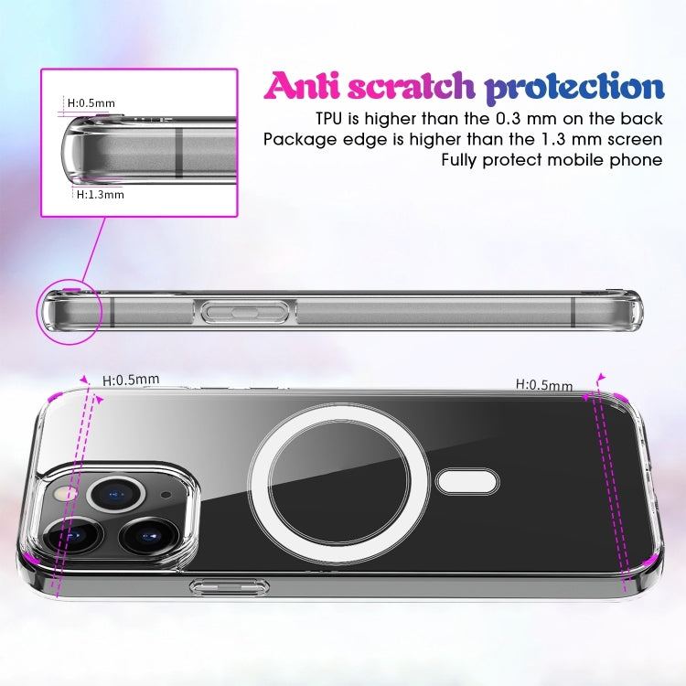 For iPhone 16 Pro MagSafe Clear Acrylic PC +TPU Phone Case(Transparent) by buy2fix