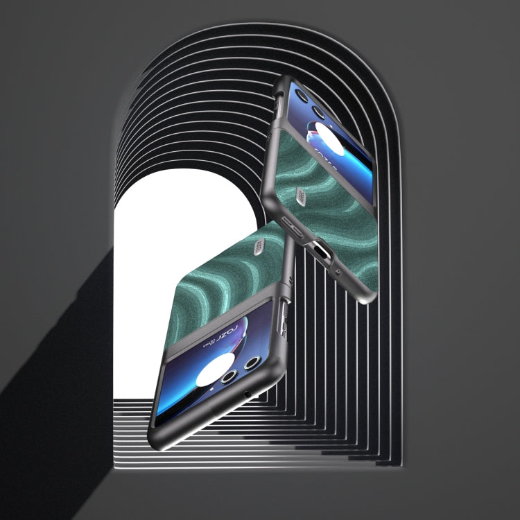 For Motorola Razr 40 Ultra ABEEL Galactic Pattern Protective Phone Case(Green) by buy2fix