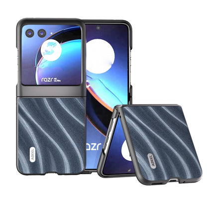 For Motorola Razr 40 Ultra ABEEL Galactic Pattern Protective Phone Case(Blue) by buy2fix
