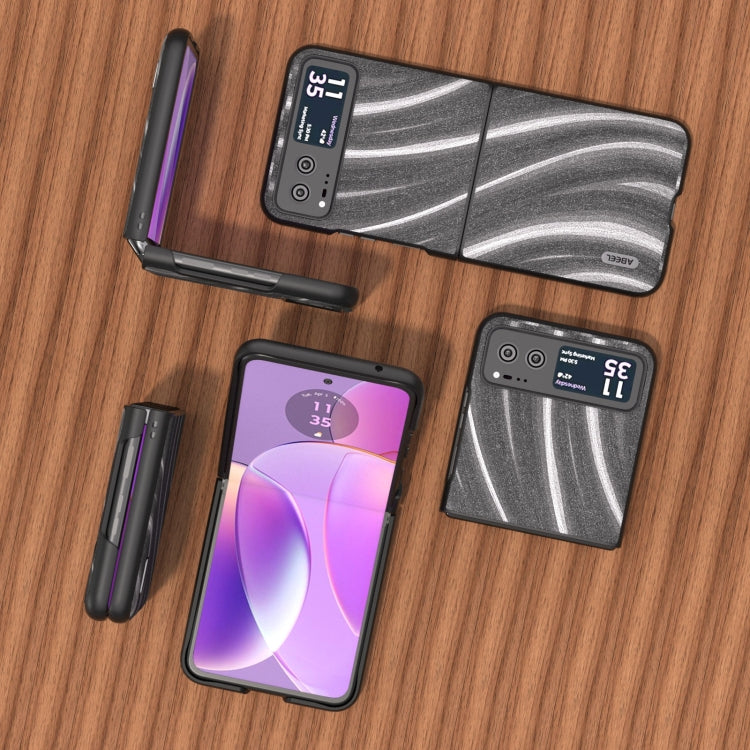 For Motorola Razr 40 ABEEL Galactic Pattern Protective Phone Case(Grey) by buy2fix