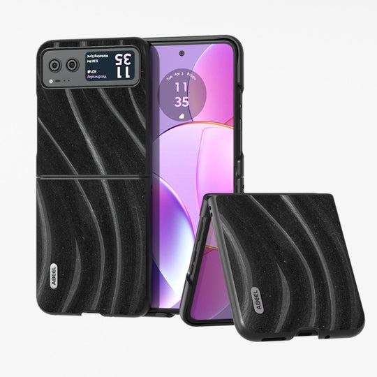For Motorola Razr 40 ABEEL Galactic Pattern Protective Phone Case(Black)