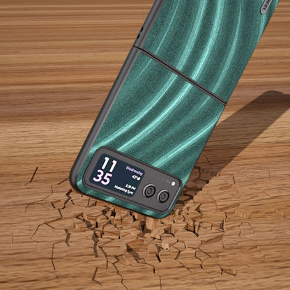 For Motorola Razr 40 ABEEL Galactic Pattern Protective Phone Case(Green) by buy2fix