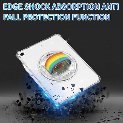 For iPad 10.2 2021 / 2020 / 10.5 Terminator Shockproof Glitter Powder Tablet Case with Grip Strap(Purple) - iPad Pro 11 (2022/2021) Cases by buy2fix | Online Shopping UK | buy2fix