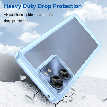 For Motorola Edge 2023 US Colorful Series Acrylic Hybrid TPU Phone Case(Blue) by buy2fix