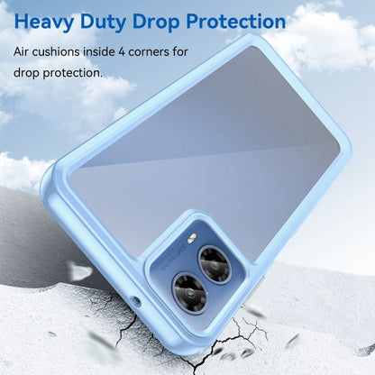 For Motorola Moto G34 Colorful Series Acrylic Hybrid TPU Phone Case(Blue) by buy2fix