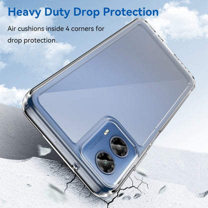 For Motorola Moto G34 Colorful Series Acrylic Hybrid TPU Phone Case(Transparent) by buy2fix