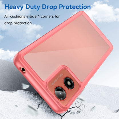 For Motorola Moto G24 Colorful Series Acrylic Hybrid TPU Phone Case(Red) by buy2fix