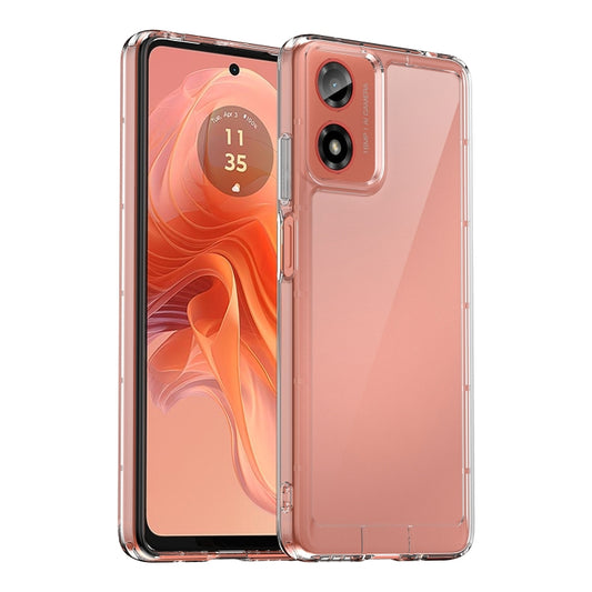 For Motorola Moto G24 Colorful Series Acrylic Hybrid TPU Phone Case(Transparent) by buy2fix