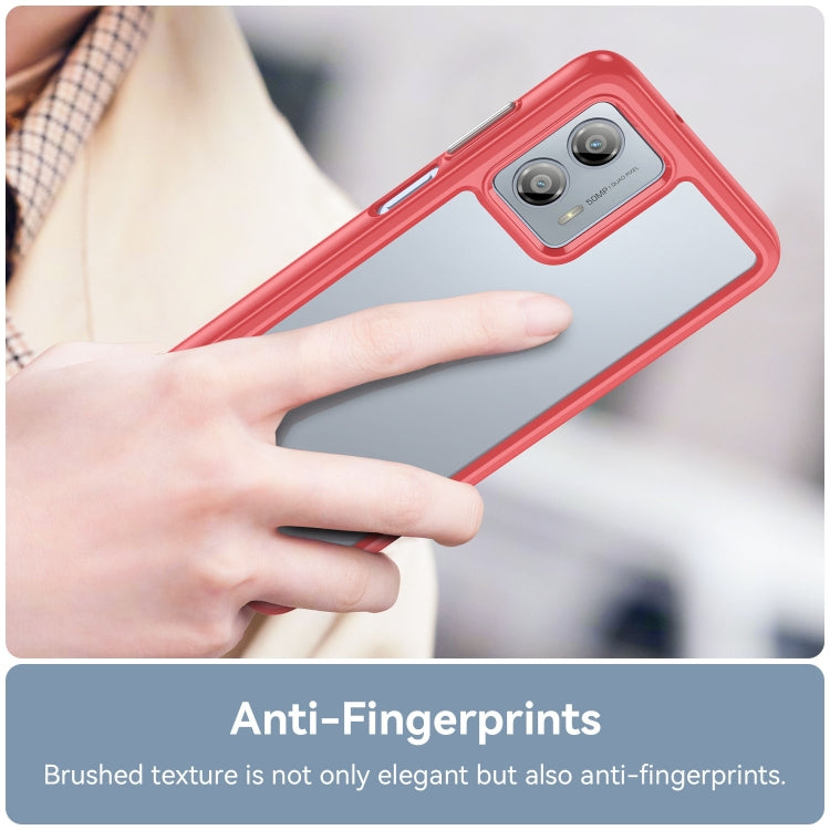 For Motorola Moto G53 5G Colorful Series Acrylic Hybrid TPU Phone Case(Red) by buy2fix