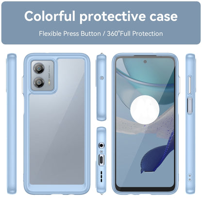 For Motorola Moto G53 5G Colorful Series Acrylic Hybrid TPU Phone Case(Blue) by buy2fix