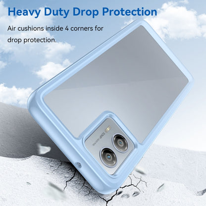 For Motorola Moto G53 5G Colorful Series Acrylic Hybrid TPU Phone Case(Blue) by buy2fix