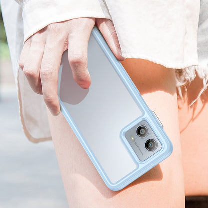 For Motorola Moto G53 5G Colorful Series Acrylic Hybrid TPU Phone Case(Blue) by buy2fix