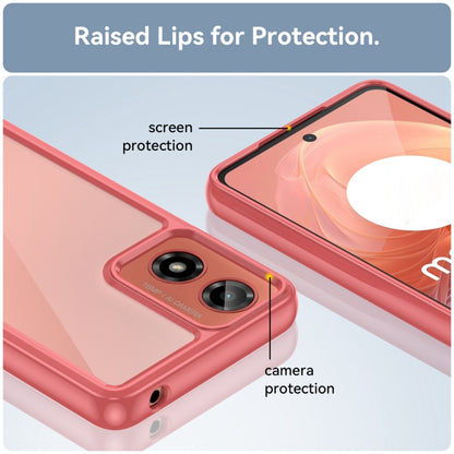 For Motorola Moto G24 Power Colorful Series Acrylic Hybrid TPU Phone Case(Red) by buy2fix