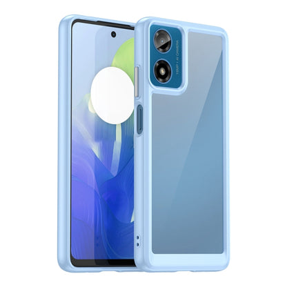 For Motorola Moto G24 Power Colorful Series Acrylic Hybrid TPU Phone Case(Blue) by buy2fix