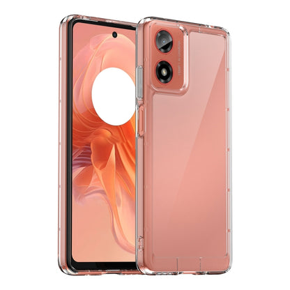 For Motorola Moto G24 Power Colorful Series Acrylic Hybrid TPU Phone Case(Transparent) by buy2fix