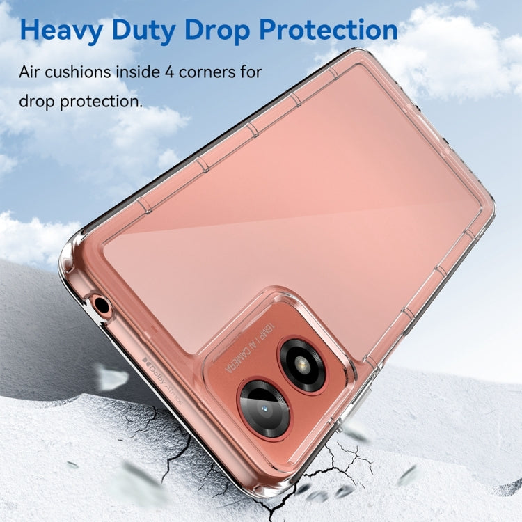 For Motorola Moto G24 Power Colorful Series Acrylic Hybrid TPU Phone Case(Transparent) by buy2fix