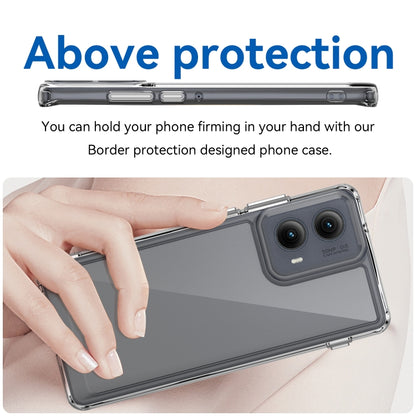 For Motorola Edge 2024 Colorful Series Acrylic Hybrid TPU Phone Case(Transparent) by buy2fix