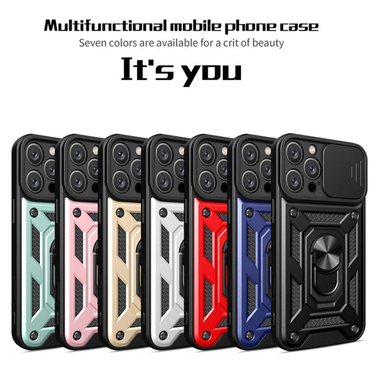 For iPhone 16 Pro Max Sliding Camera Cover Design TPU+PC Phone Case(Black) by buy2fix