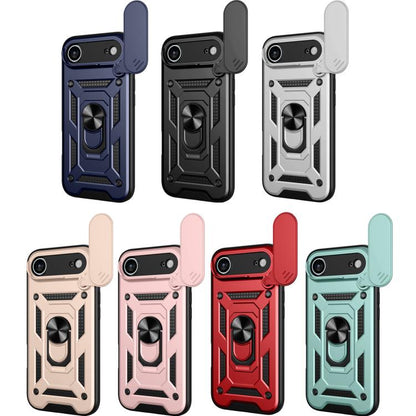 For iPhone Air Sliding Camera Cover Design TPU+PC Phone Case(Black) - iPhone Air Cases by buy2fix | Online Shopping UK | buy2fix
