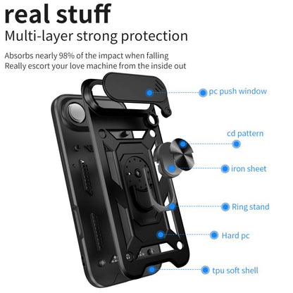 For iPhone Air Sliding Camera Cover Design TPU+PC Phone Case(Green) - iPhone Air Cases by buy2fix | Online Shopping UK | buy2fix