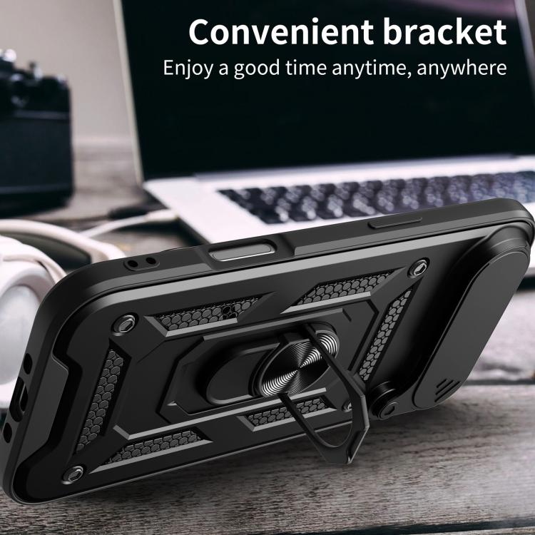 For iPhone Air Sliding Camera Cover Design TPU+PC Phone Case(Green) - iPhone Air Cases by buy2fix | Online Shopping UK | buy2fix