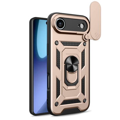 For iPhone Air Sliding Camera Cover Design TPU+PC Phone Case(Gold) - iPhone Air Cases by buy2fix | Online Shopping UK | buy2fix