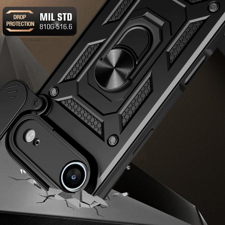 For iPhone Air Sliding Camera Cover Design TPU+PC Phone Case(Gold) - iPhone Air Cases by buy2fix | Online Shopping UK | buy2fix