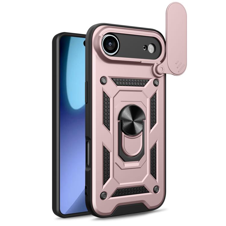 For iPhone Air Sliding Camera Cover Design TPU+PC Phone Case(Rose Gold) - iPhone Air Cases by buy2fix | Online Shopping UK | buy2fix