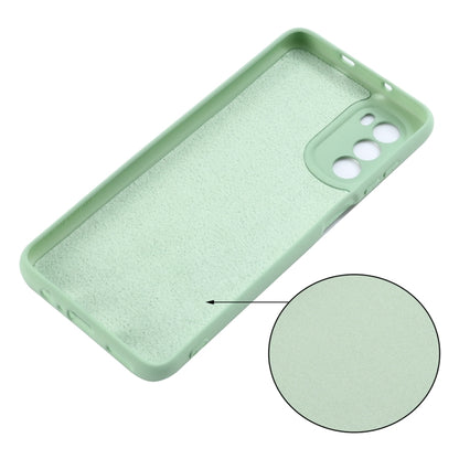 For Motorola Moto G71s 5G Solid Color Liquid Silicone Dropproof Full Coverage Phone Case(Green) by buy2fix